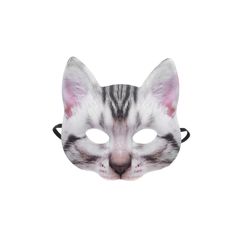 【新品】 [LEDMOMO]お面 仮面 ねこ 猫のお面 ハロウィン コスプレ 仮面 動物 猫 仮面 半面 おもしろ 18cm EVA素材 お面 可愛い 被り物 コスプレ ハロウィン パーティー 被り物 1
