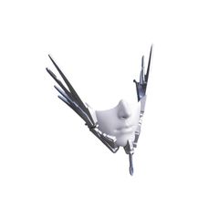 【新品】 [Uccellino] サイバーパンク メカニカルマスク 仮面 撮影用小道具 コスプレ ハーフフェイス 0