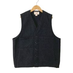 フィルソン FILSON Mackinaw Wool Vest マッキーノ ジレ ベスト L ブラック