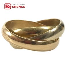 CARTIER カルティエ リング・指輪 トリニティ ロゴ K18 金 18K YG750 ゴールド