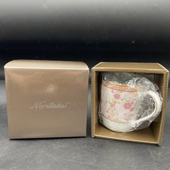 【新品未使用】ノリタケ Noritake マグカップ P00347 ジーノ JINO 20th Anniversary 20周年記念 花柄 金彩 磁器 洋食器 コップ 非売品 限定品 日本製 ギフト【E1002】