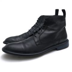 ポールスミス／Paul Smith レースアップブーツ シューズ 靴 メンズ 男性 男性用 レザー 革 本革 ネイビー 紺  511886 P126 ヴィンテージ加工 キャップトゥ レザーソール マッケイ製法