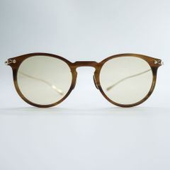 OLIVER PEOPLES サングラス ボストン ゴールド ブラウン 18G ベッコウ チタン