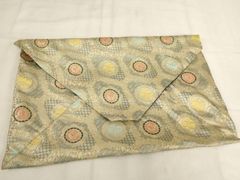 平和屋着物○六通柄袋帯 雪輪重ね花文 金糸 やまと誂製