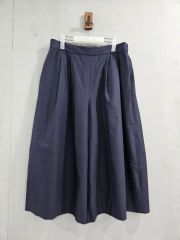 ダックス ネイビー ピンタック ワイド キュロット 76-100