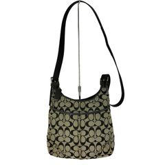 コーチ COACH Y2K シグネチャー ヒッピー キャンバス ショルダーバッグ メンズ 表記無 