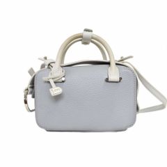 デルヴォー DELVAUX COOL BOX NANO クールボックス ナノ ショルダーバッグ レザー グレー ☆AA