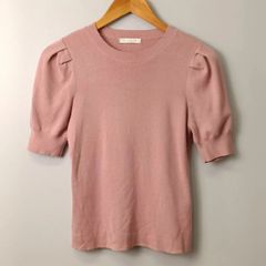 プロポーションボディドレッシング PROPORTION BODY DRESSING パフ スリーブ 半袖 ニット【Ｓ】ピンク系 古着