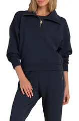 ローヌ レディース アウター パーカー・スウェット ハーフジップ Rhone DreamGlow Half Zip Navy Blue ネイビー