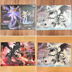 遊戯王 告知ポスター 販促ポスター 4枚セット まとめ売り デュエルモンスターズ ブラック・マジシャン・ガール 青眼の白龍 戦光絶景 非売品