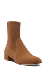 スチュアート ワイツマン レディース シューズ ブーツ・レインブーツ レザー Stuart Weitzman Bacari Leather Bootie Women TOASTED ALMOND