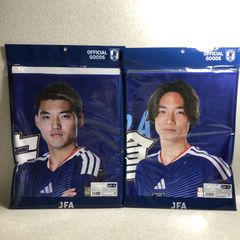 D1687 サッカー 日本代表 板倉滉 堂安律 オフィシャルグッズ フェイスタオル 未開封 268758461