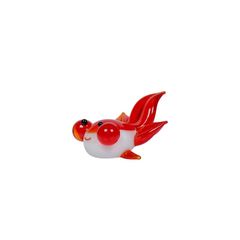 【新品】 フォーカート バブルアイ 金魚 ガラス細工 置物 縁起物 ミニチュア インテリア 幅2.1ｃｍ
