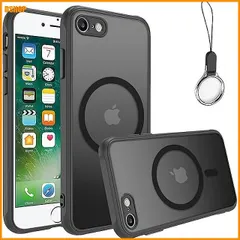 【送料無料】送料無料★iPhone SE3/SE2/SE/8/7 ケース Magsafe対応マグネットリング 内蔵 携帯ケース【スト