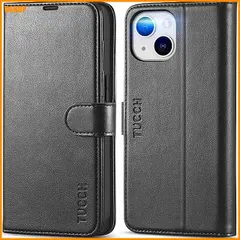 送料無料★TUCCH iPhone 14 対応 ケース 手帳型 2022年発売 6.1インチ ブラック｜在庫あり