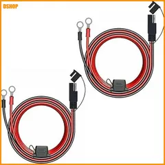 【即納】送料無料★SAEコネクタ バッテリー充電器ケーブルヒューズプラグ バッテリーケーブル SAE接続ケーブル スイッチ 16