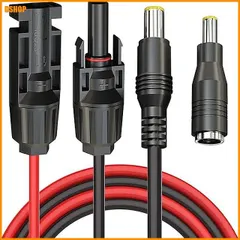 【即納】送料無料★16AWG 1.9m ソーラーパネルから8mmアダプターケーブルDC8mmコネクター DC5.5x2.5mmコ