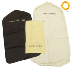#ae ルイヴィトン LOUIS VUITTON ガーメントケース 保管袋 3点 セット 衣類カバー 洋服ケース 巾着 収納 ユニセックス [1038739] k01