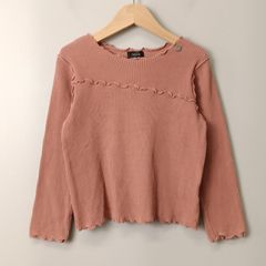 プティマイン petit main オーガニックコットン メロウ テレコ Tシャツ 【120】 ディープピンク／ピンク系