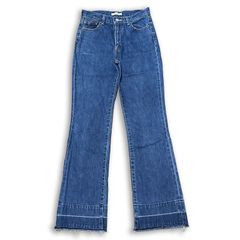 MOUSSY ハイウエスト フレアデニム インディゴ サイズ26 レディースL マウジー ブーツカット