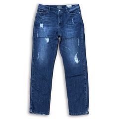 BAYFLOW BOYS ボーイフレンドデニム ルーズ テーパード リペア加工 サイズ26 レディースL ベイフロー