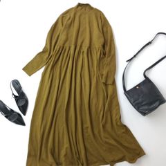 apart by lowrys アパートバイ ローリーズファーム HGギャザーハイネックワンピース /26F
