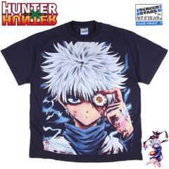 565 HUNTER X HUNTER Tシャツ ハンターハンター HxH アニメ ブラック 美品 逆輸入 メンズ レディース ハンター ゴン フリークス キメラ アント キルア ゾルディック Sクラピカ F ネフェルピトー ジャンプ 漫画 レア 稀少 誕プレ