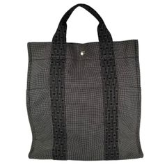 HERMES エルメス エールライン アドMM リュック・デイパック キャンバス グレー【中古】 レディース