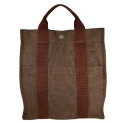 HERMES エルメス エールライン アドMM リュック・デイパック キャンバス ブラウン【中古】 レディース