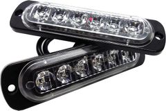 【在庫セール】SakaSK デイライト LED 12v 24v 兼用 防塵 耐衝撃 汎用 防水 ホワイト 車検対応 2個セット 6000K 薄型 (ホワイト (白))