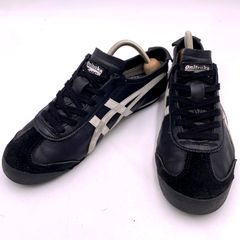 〇 Onitsuka Tiger オニツカタイガー MEXICO66 メキシコ ローカット スニーカー 1183C102 24.5㎝ 黒 ■■ レディース