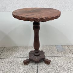 イタリア家具　イタリー家具　ビンテージ　天然木　丸型　アンティーク風　希少品　レア　家具　オケージョナルテーブル　花台　木製　サイドテーブル　ヴィンテージ風　＠市