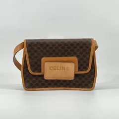 CELINE（セリーヌ） マカダム柄 PVCコーティングキャンバス / ヌメ革