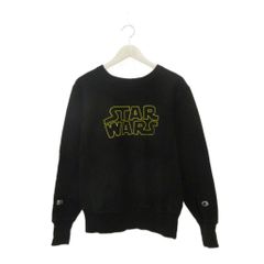 チャンピオン CHAMPION ビームス BEAMS クルーネック スウェット S トレーナー カットソー スターウォーズ プリント ブラック 黒 トップス