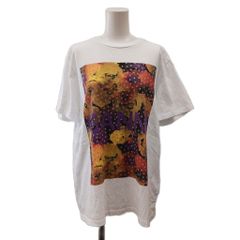 ガニー GANNI BASIC COTTON JERSEY T-SHIRT Tシャツ カットソー 半袖 プリント ロゴ S 白 ホワイト EUM-10120 /AN