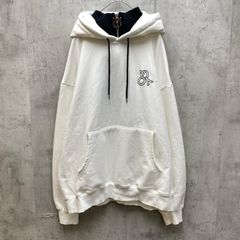 ▽ OY オーワイ ZIPPER POLA HOODIE プルオーバーパーカー カジュアル ゆったり 韓国ブランド 白 ◆■ メンズ