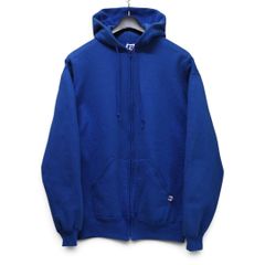 【90’s】ビンテージ【USA製】【ラッセル】【Russell】【ブルー】【フルジップパーカー】スウェット【サイズL】FH2906-18