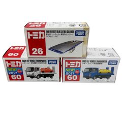 タカラトミー トミカ No.26 東海大学ソーラーカー 東海チャレンジャー No.60 いすゞ エルフ 車両運搬車 初回特別仕様含む 3台セット ミニカー