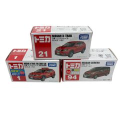 タカラトミー トミカ No.21 日産エクストレイル No.1 消防指揮車 No.94 日産セレナ 旧モデル 3台セット ミニカー