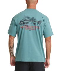 クイックシルバー メンズ トップス シャツ Quik silver Fish Boneshort Sleeve TShirt North Atlantic