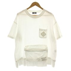 ネネット Ne-net Tシャツ 2 白 ホワイト クルーネック 半袖 ポケット付き NE81JK936 /DU