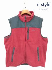 [人気] L.L.Bean エルエルビーン フリースベスト XXL レッド POLARTEC | ★ N368