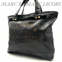 【B6175】 Marc by Marc Jacobs マークバイマークジェイコブス トートバッグ デニム ビニールコーティング ファスナー