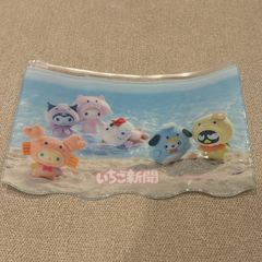 サンリオ いちご新聞 ポーチ スライドポーチ ビーチ キティ マイメロ クロミ