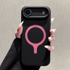 ツートンカラー iPhoneケース リキッドシリコン スベスベマット肌触り MagSafe対応 全包み耐衝撃 保護ケース ソフトケース iPhone18 Pro Max/iPhone17 Pro/iPhone Air/iPhone16 Pro/iPhone15
