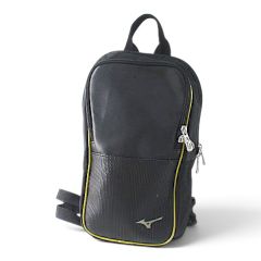 ミズノ MIZUNO ボディバッグ ブラック 黒系 ゴールドパイピング 
