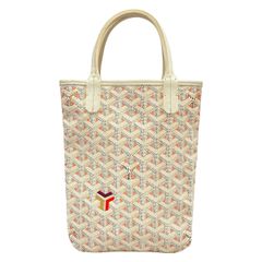 GOYARD(ゴヤール) トートバッグ美品 ポワティエ 白×マルチ レザー
