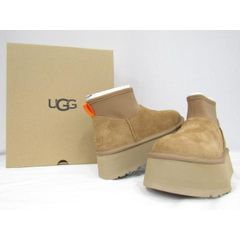 未使用 UGG アグ W CLASSIC MINI DIPPER 1168170 アグ クラシック ミニ ディッパー ムートン 25.0cm BOX付き ブラウン系 未使用品 ◆131509