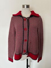 CSM632 HIROKO BIS ヒロコビス ニットカーディガン レッド 13AB 服