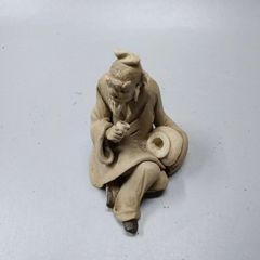 置物 陶器 人形 仙人 老人 インテリア 中国美術 古玩 骨董 中国泥人形 陶器置物 仙人 酒器 素焼き 骨董品 アジアン雑貨 MF917